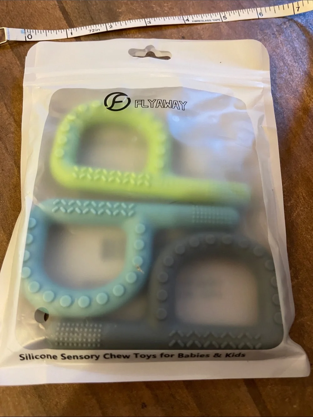Teething Toy Food Grade Silicone Chew Toy - Teething Baby, Autism Sensory